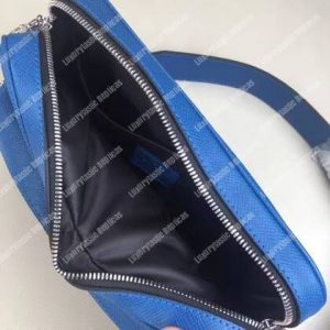 LV Outdoor Messenger PM Taiga Leather Cobalt - Image 3