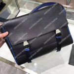 Prada Saffiano Leather Shoulder Bag Blue