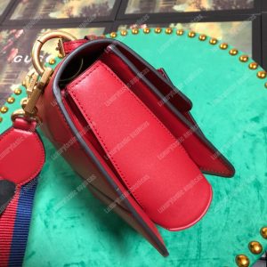 Gucci Queen Margaret Leather Bag Red - Image 5