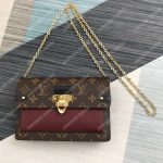 LV Vavin Chain Wallet Monogram Bordeaux Noir