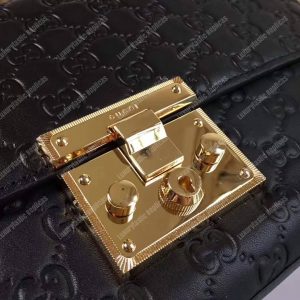 Gucci Padlock Medium Signature Shoulder Bag Black - Image 8