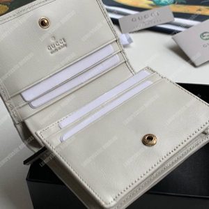 Gucci Leather Card Case With Double G Off-White - Image 4