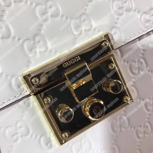 Gucci Padlock Small Signature Top Handle Bag White - Image 7