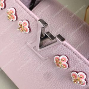 LV Capucines BB Taurillon Leather Rose Ballerine - Image 5