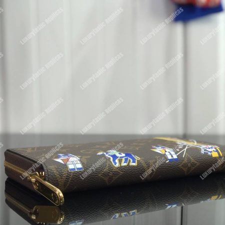 LV Knight Zippy Wallet Monogram Canvas - Image 8