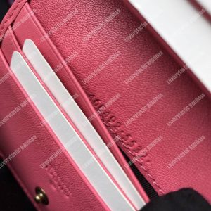 Gucci GG Marmont Card Case Velvet Pink Love - Image 8