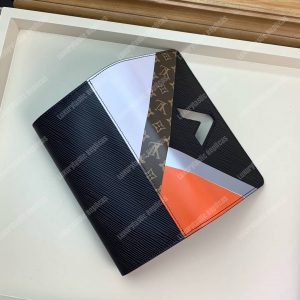 LV Twist Wallet Epi Leather Monogram Noir Tan - Image 5