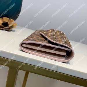 LV Sarah Wallet Damier Ebine Rose Ballerine Pink - Image 5
