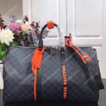 LV Keepall Bandoulière 45 Race Damier Cobalt Canvas