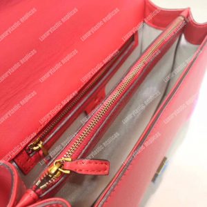 Gucci GG Marmont Leather Shoulder Bag Hearts Red - Image 4