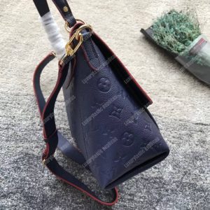 LV Blanche MM Monogram Empreinte Leather Marine Rouge - Image 4