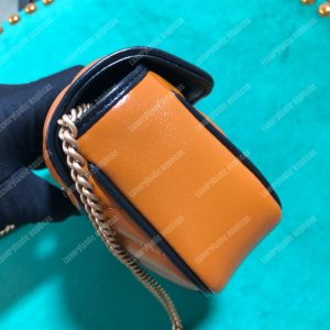 Gucci GG Marmont Super Mini Bag Cognac Matelassé - Image 6