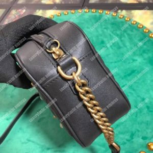 Gucci GG Marmont Small Matelassé Shoulder Bag With Pearls Black - Image 6
