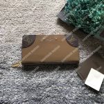 LV Zippy Wallet Patent Leather Brown