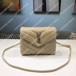 Saint Laurent Loulou Toy Bag In Matelassé “Y” Leather Powder