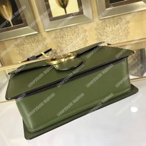 Gucci GG Marmont Stylish Striped Canvas Bag Green - Image 7