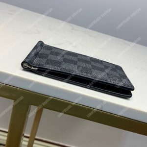 LV Pince Wallet Damier Graphite Canvas Gray - Image 3