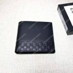 Gucci GG Leather Wallet with MicroGuccissima Black