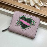 LV Special Edition Zippy Coin Purse Epi Leather Rose Ballerine