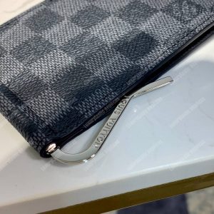 LV Pince Wallet Damier Graphite Canvas Gray - Image 5
