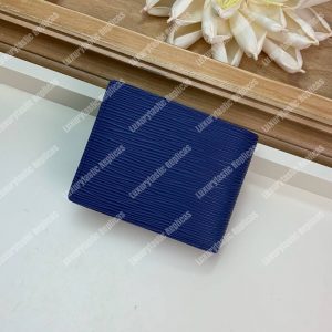LV Multiple Wallet Epi Leather Marine Bleu Initials - Image 3