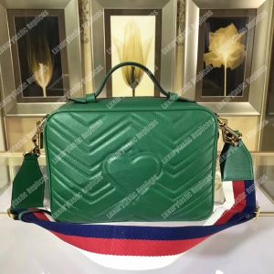 Gucci GG Marmont Small Shoulder Bag Emerald Green - Image 4