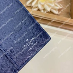 LV Pocket Organizer Epi Leather Marine Bleu Initals - Image 7