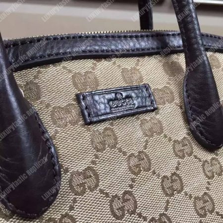 Gucci GG Canvas Top Handle Bag Black - Image 3