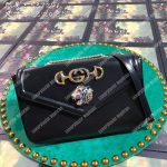 Gucci Rajah Medium Shoulder Bag Black