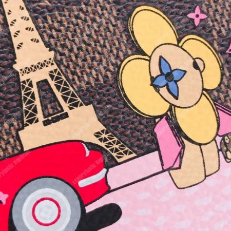 LV Mini Pochette Eiffel Tower Print - Image 3