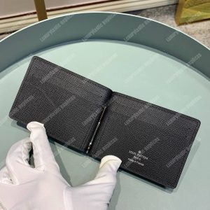 LV Pince Wallet Taiga Leather Noir - Image 4