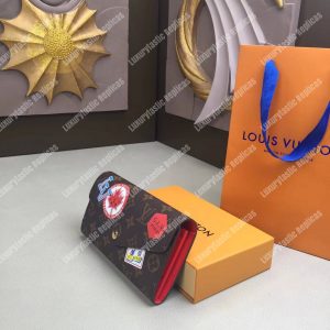 LV Sarah Wallet My LV World Tour Monogram Red - Image 4