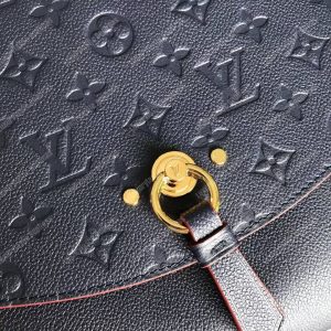 LV Blanche MM Monogram Empreinte Leather Marine Rouge - Image 3