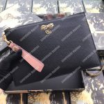Gucci Leather Pouch With Bow Black