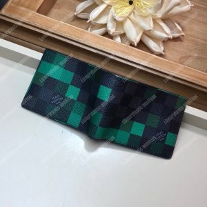 LV Slender Wallet Damier Graphite Pixel Green - Image 4