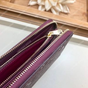 LV Clémence Wallet Monogram Empreinte Leather Raisin - Image 6