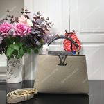 LV Capucines BB Taurillon Python Gris