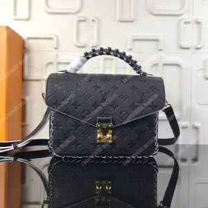 LV Pochette Metis Monogram Empreinte Leather Noir - Image 8