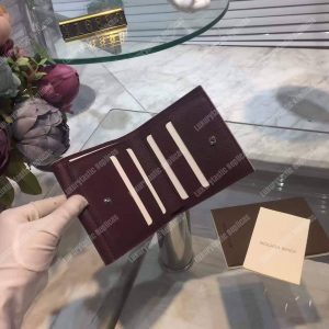 LV LockMe II Compact Wallet Taurillon Leather Prune - Image 7