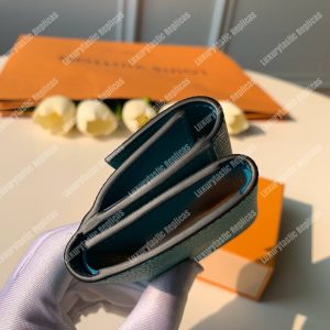 LV Discovery Compact Wallet K45 Taiga Monogram Vert - Image 6