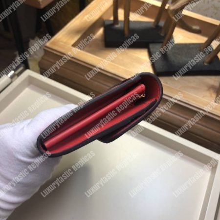 LV Cherrywood Wallet Patent Leather Red - Image 4