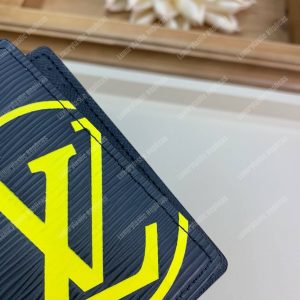 LV Pocket Organizer Epi Leather Yellow Initials - Image 8