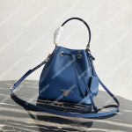 Prada Saffiano Leather Bucket Bag Blue