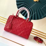 LV Speedy Bandouliere 25 Monogram Empreinte Leather Scarlet