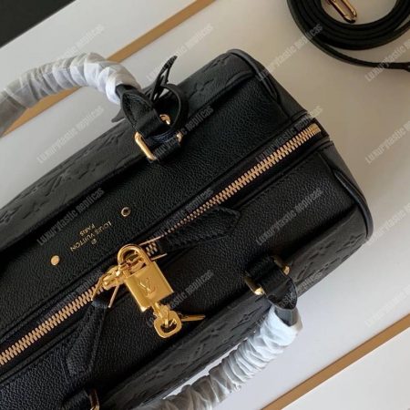 LV Speedy Bandouliere 25 Monogram Empreinte Leather Noir - Image 5