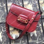 Gucci 1955 Horsebit Shoulder Bag Red