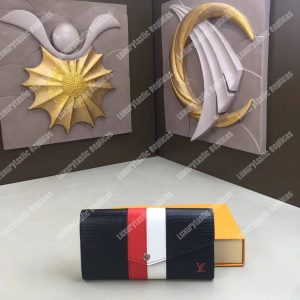 LV Sarah Wallet Epi Leather Noir - Image 9