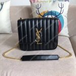 Saint Laurent Vicky Large Black
