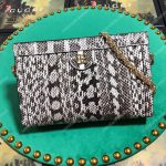 Gucci Ophidia Small Snakeskin Shoulder Bag Grey