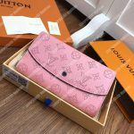 LV Iris Wallet Mahina Leather Magnolia
